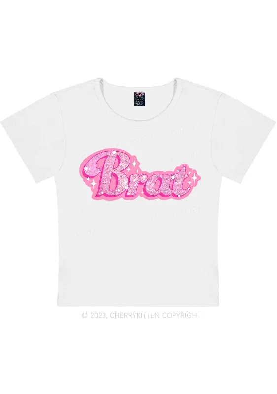 BRAT Y2K Baby Tee Cherrykitten