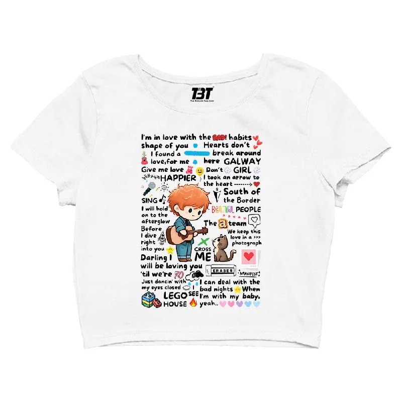 Ed Sheeran Crop Top - Doodle