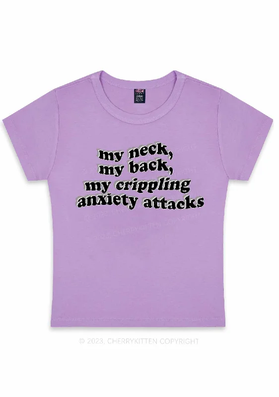 My Crippling Anxiety Attacks Y2K Baby Tee Cherrykitten