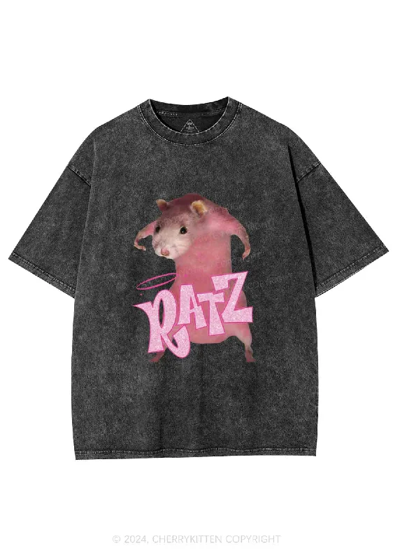 Pink Ratz Y2K Washed Tee Cherrykitten