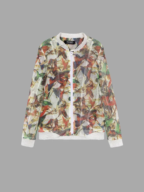 OEM ODM Floral Print Long Sleeve Plus Size Tops