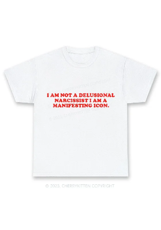 I Am Not A Delusional Narcissist Y2K Chunky Shirt Cherrykitten