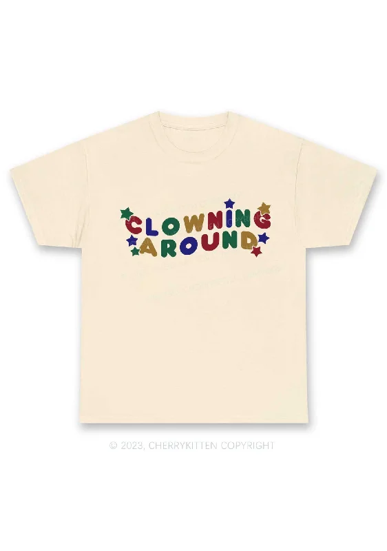 Clowning Around Y2K Chunky Shirt Cherrykitten