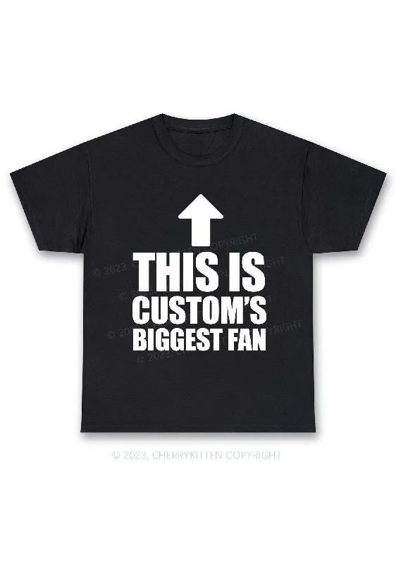 Custom Biggest Fan Y2K Chunky Shirt Cherrykitten