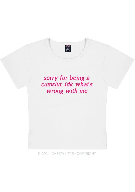 Sorry For Being Cxmslxt Y2K Baby Tee Cherrykitten