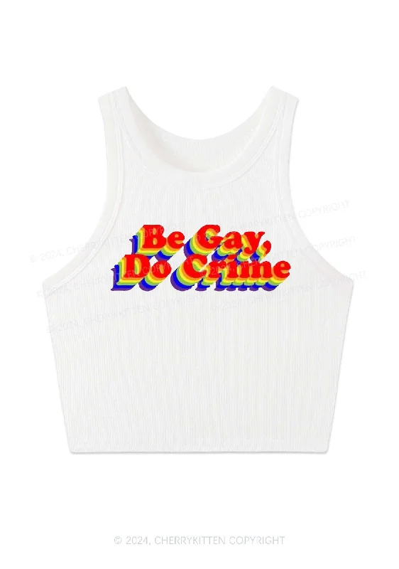 Be Gay Do Crxme Y2K Crop Tank Top Cherrykitten