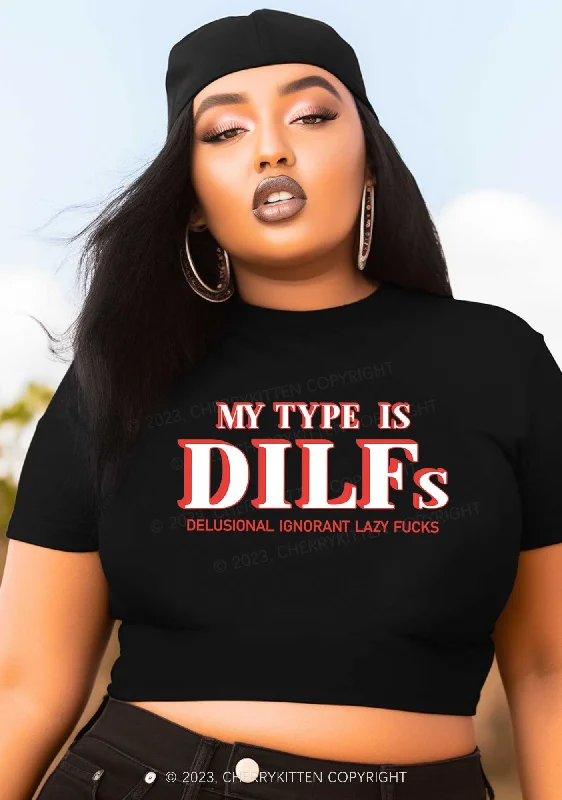 Curvy My Type Is Dxxf Y2K Baby Tee Cherrykitten